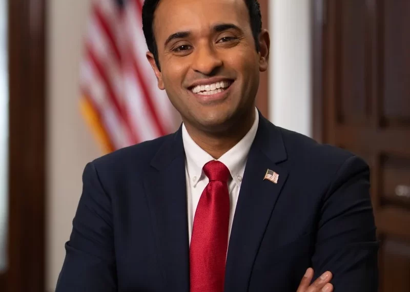 Image of Vivek Ramaswamy, entrepreneur and former Republican presidential candidate in 2024.